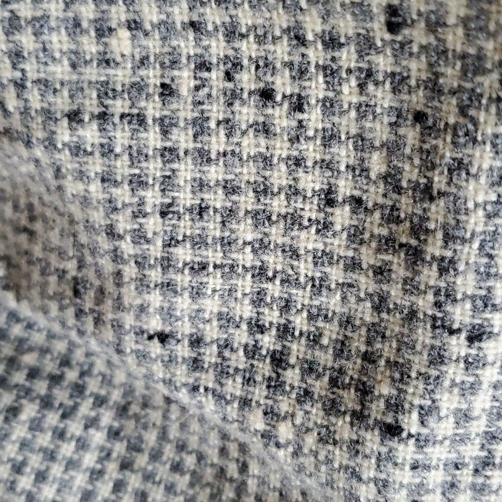Vintage Skirt Houndstooth Wool Grey XS 1970's - Picture 10 of 10